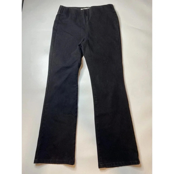 Soft Surroundings Black Ultimate Bootcut Denim Pull On Jeans Size S - Picture 2 of 7
